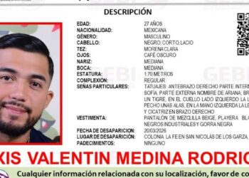 Emiten reporte de búsqueda para localizar a joven desaparecido en San Nicolás, Nuevo León