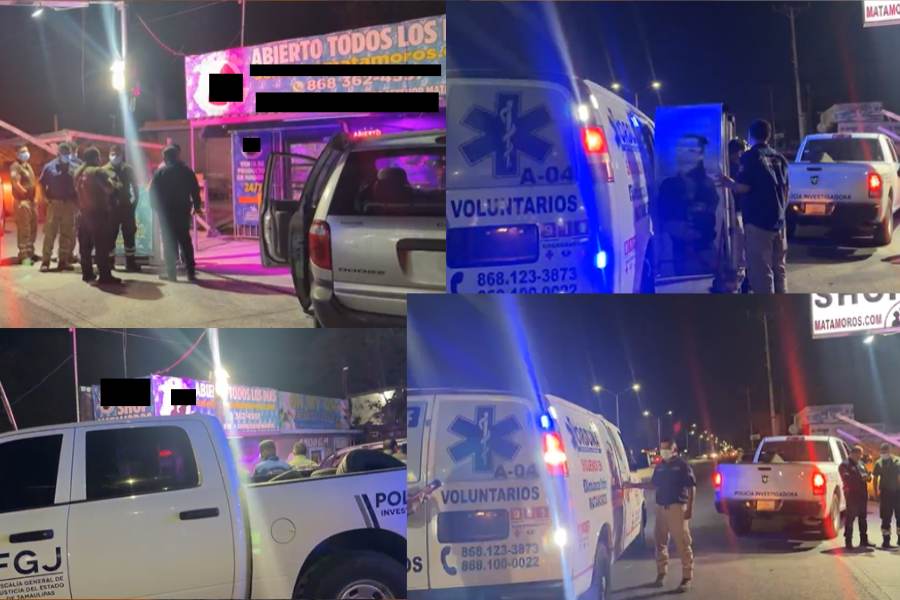 Empleada resulta afectada tras asalto violento en negocio de Matamoros, Tamaulipas