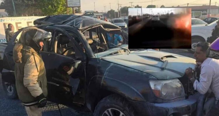 Explosión de camioneta en Tecámac, EDOMEX, deja dos muertos; así fue el momento