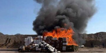 FGR incinera más de una tonelada de droga asegurada en Saltillo, Coahuila