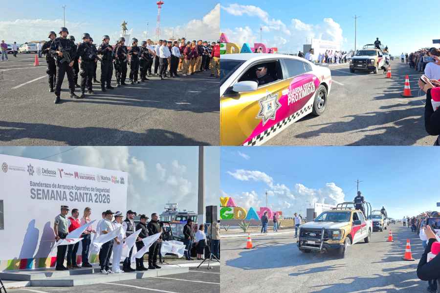 Guardia Estatal refuerza seguridad en Playa Bagdad con Operativo Semana Santa 2026