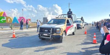 Guardia Estatal refuerza seguridad en Playa Bagdad con Operativo Semana Santa 2026