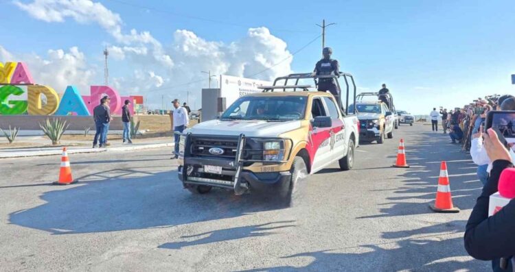 Guardia Estatal refuerza seguridad en Playa Bagdad con Operativo Semana Santa 2026