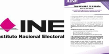 INE recibe solicitudes de organizaciones para convertirse en partidos políticos