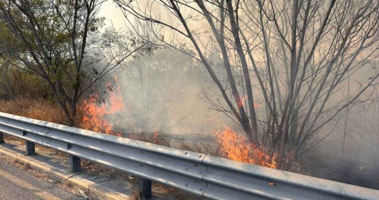 Incendio Santa Catarina en Monterrey