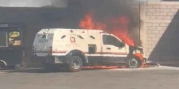 camión de valores incendio Santa Catarina