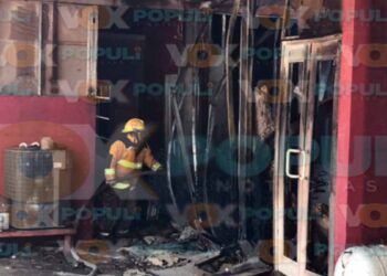 Incendio salón de fiestas en Victoria