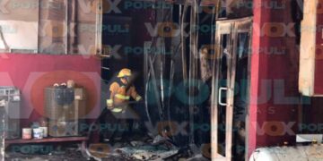 Incendio salón de fiestas en Victoria