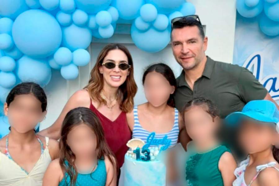 Jacqueline Bracamontes y Martín Fuentes celebran el cumpleaños de su hija Jacky