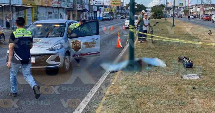 Joven motociclista muere tras ser atropellado por un adulto mayor en Tampico, Tamaulipas (1)