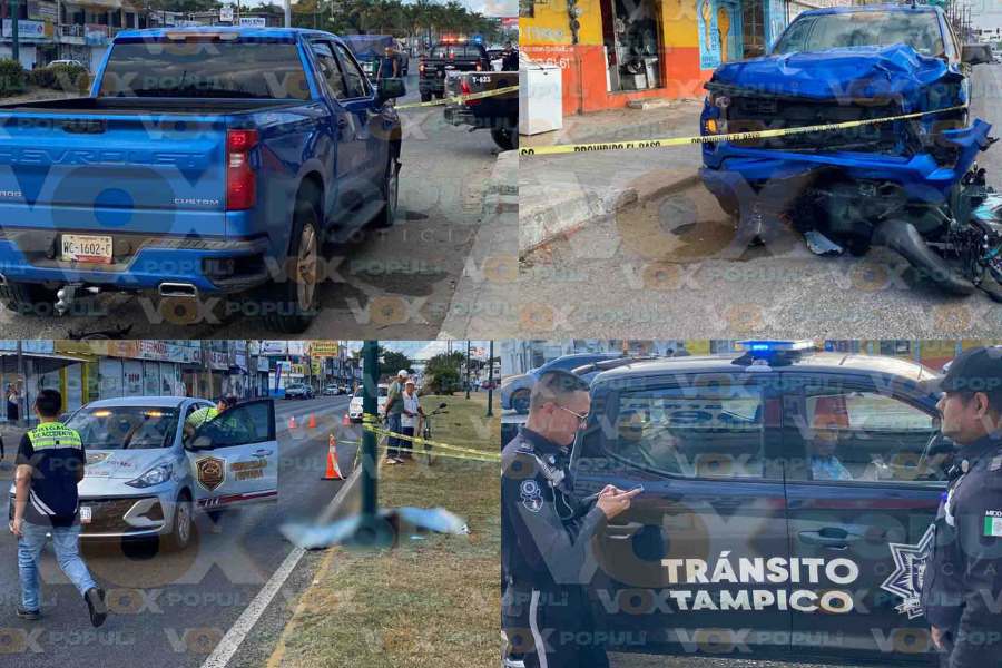 Joven motociclista muere tras ser atropellado por un adulto mayor en Tampico, Tamaulipas (1)