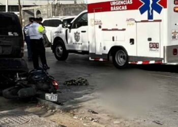 motociclista sin vida Nuevo Laredo