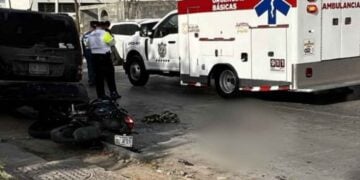 motociclista sin vida Nuevo Laredo