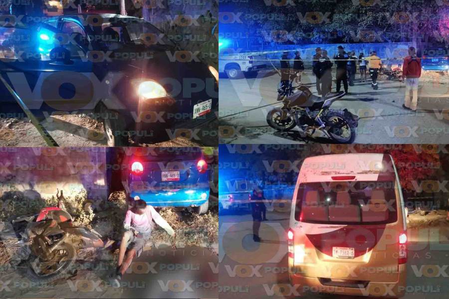 Jovencitos lesionados tras accidente con automóvil en Altamira, Tamaulipas