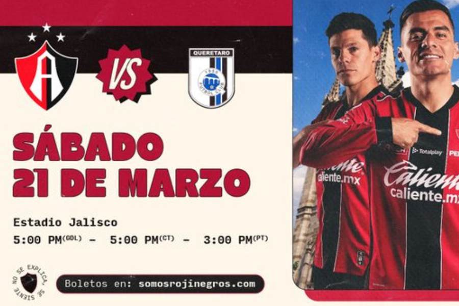Liga MX ¿A qué hora y dónde ver Atlas vs Querétaro en la Jornada 12 del Clausura 2026