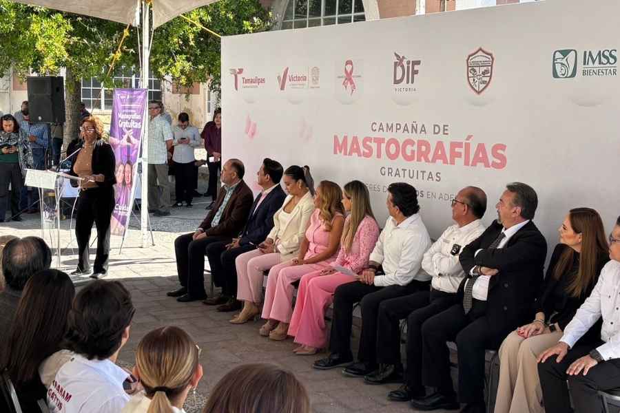 Lucy Rodríguez de Gattás encabeza campaña de mastografías gratuitas en Ciudad Victoria, Tamaulipas