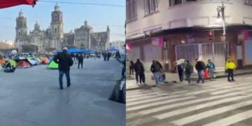Maestros de la CNTE llegan al Zócalo de la CDMX para sumarse al plantón de 72 horas