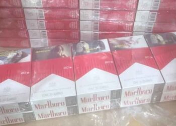 Marina asegura 180 mil cajetillas de cigarrillos ilegales en el AICM de la Ciudad de México