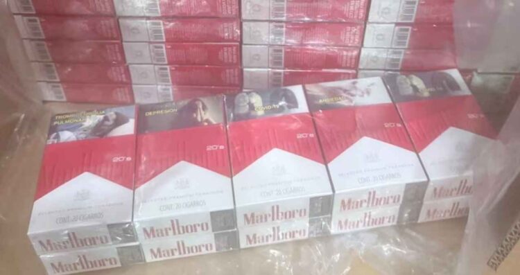 Marina asegura 180 mil cajetillas de cigarrillos ilegales en el AICM de la Ciudad de México