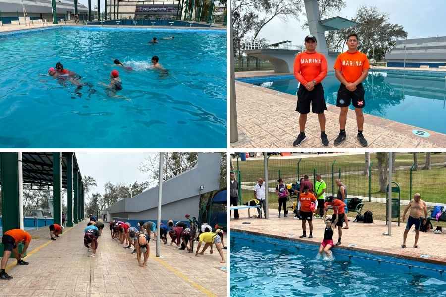Marina capacita a salvavidas de Tampico, Tamaulipas, ante inicio de temporada de albercas