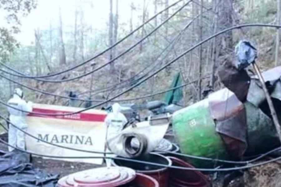 Marina desmantela dos laboratorios clandestinos en La Galancita, Durango