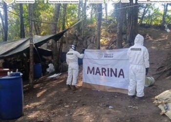 Marina localiza y desmantela laboratorio clandestino en Culiacán, Sinaloa