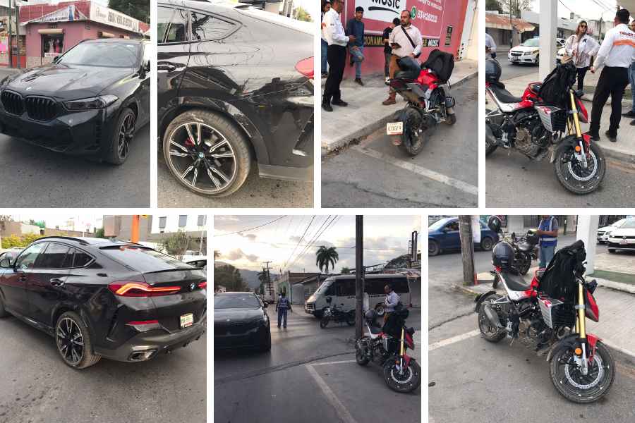 Motociclista camioneta en Victoria (1)