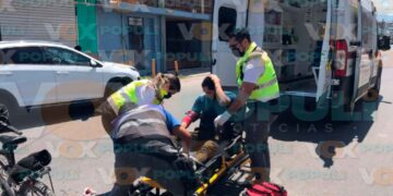 Motociclista hospitalizado Victoria