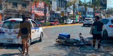 repartidor accidente Centro Ciudad Madero