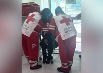 Mujer atrapada en elevador en Reynosa