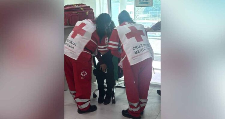 Mujer atrapada en elevador en Reynosa