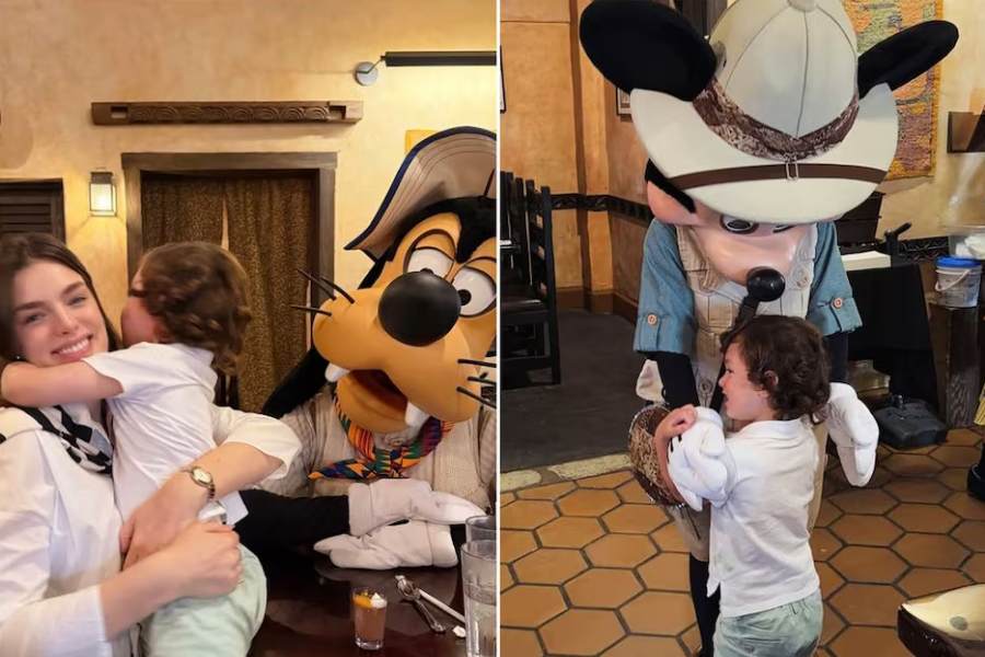 Nadia Ferreira vive un viaje inolvidable en Disney junto a su hijo