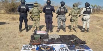 Operativo conjunto permite localizar armas y más de 160 cartuchos en Juventino Rosas, Guanajuato