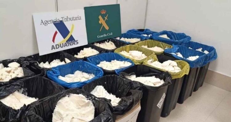 Operativo internacional logra asegurar 625 kilos de metanfetamina mexicana en Madrid, España