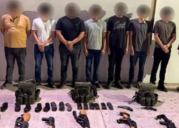 Operativo termina con siete detenidos y arsenal asegurado en Culiacán, Sinaloa