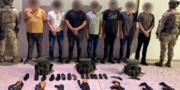 Operativo termina con siete detenidos y arsenal asegurado en Culiacán, Sinaloa