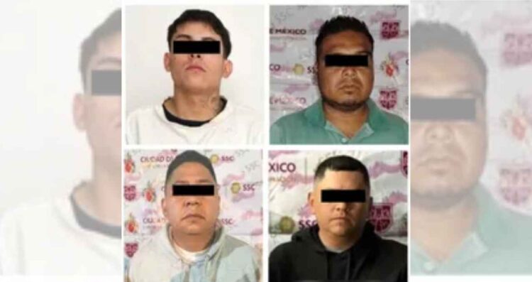 Operativos simultáneos llevan a la captura de cuatro presuntos extorsionadores en CDMX