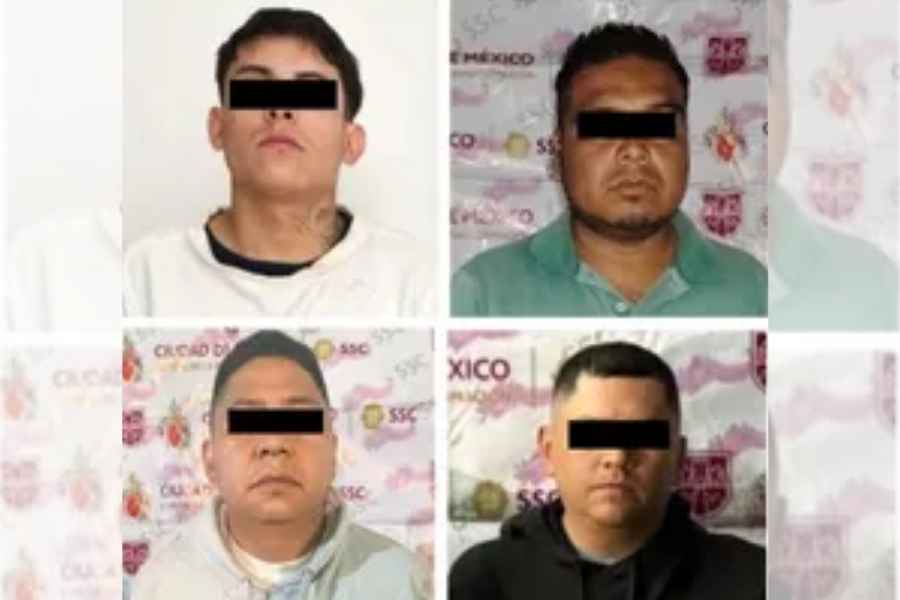 Operativos simultáneos llevan a la captura de cuatro presuntos extorsionadores en CDMX
