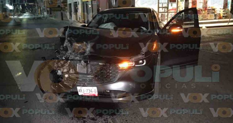Parrandero choca contra iglesia en el centro de Ciudad Victoria, Tamaulipas