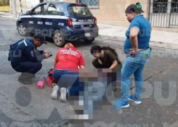Peatón queda lesionado al ser embestido por un automóvil en Tampico, Tamaulipas