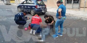 Peatón queda lesionado al ser embestido por un automóvil en Tampico, Tamaulipas