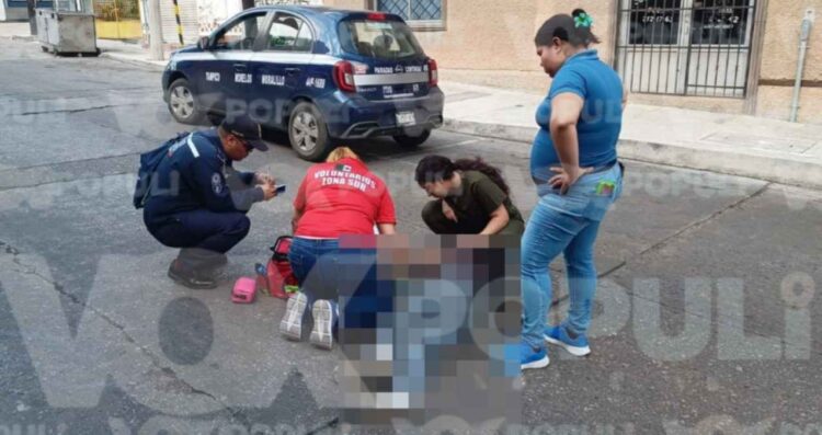 Peatón queda lesionado al ser embestido por un automóvil en Tampico, Tamaulipas