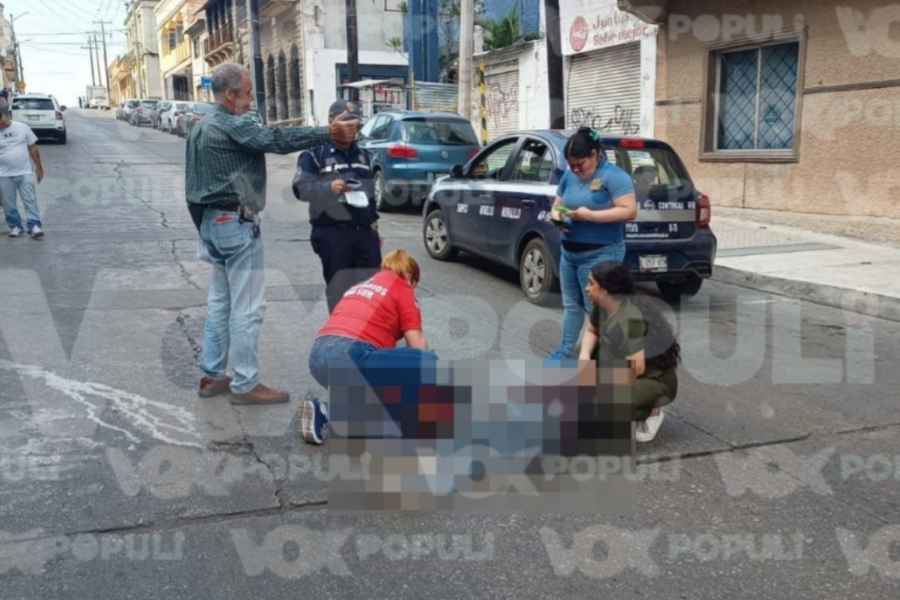 Peatón queda lesionado al ser embestido por automóvil en Tampico, Tamaulipas