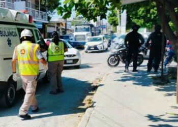 Percance vial en la colonia Ladrillera