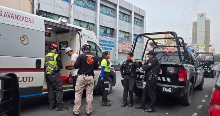 Persona caída Monterrey