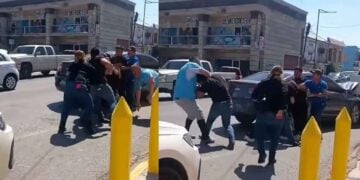 Policías de la Fiscalía terminan en riña en Reynosa, Tamaulipas