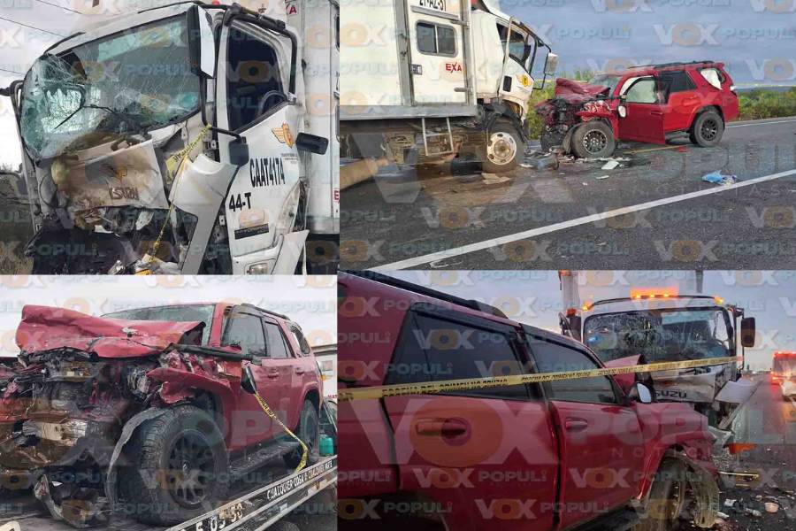 Revelan más información del fatal choque en la carretera Victoria-Zaragoza en Tamaulipas