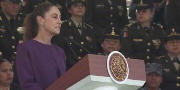 Sheinbaum encabeza conmemoración del Día Internacional de la Mujer en Campo Marte