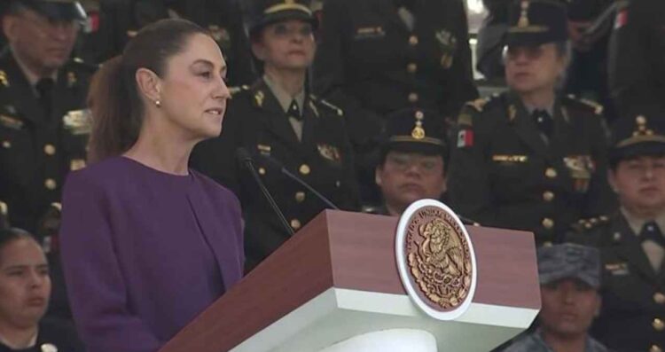 Sheinbaum encabeza conmemoración del Día Internacional de la Mujer en Campo Marte