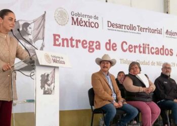Sheinbaum impulsa entrega de certificados agrarios a mujeres en Tlalpan, Ciudad de México